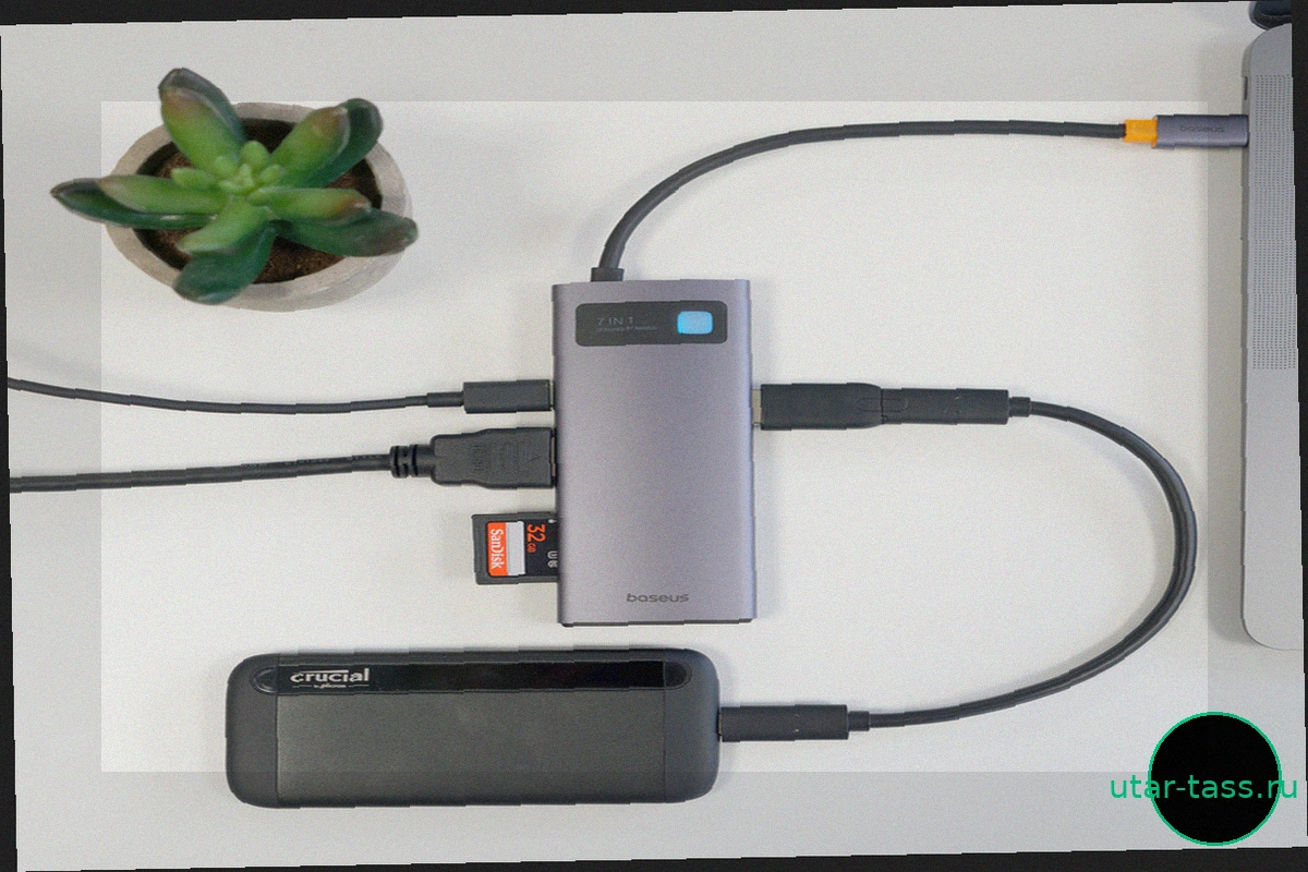 Лучший бюджетный USB-C хаб Baseus 7-в-1: обзор и характеристики