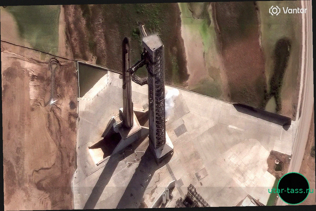 Спутник заснял SpaceX Starship V3 на стартовой площадке: Потрясающее фото из космоса