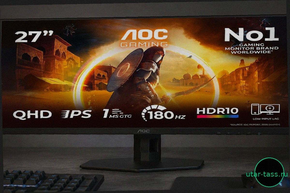 Акция: Игровой монитор AOC Q27G4XF (180 Гц, Fast IPS, QHD) доступен за 137,86 €